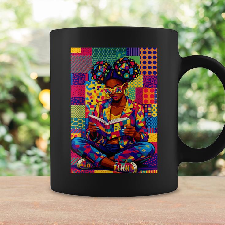 History Month Educated Black Women Girls Reading Book Graphic Print Coffee Mug Gifts ideas