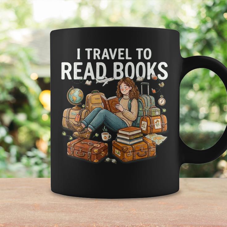 I Travel To Read Books Girls & Women Traveller Reader Graphic Print Coffee Mug Gifts ideas I Travel To Read Books Girls & Women Traveller Reader Graphic Print Coffee Mug Gifts ideas