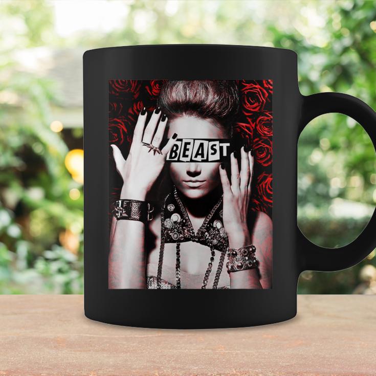 Trendy Floral Beast Girl Photo コーヒーマグ ギフトのアイデア