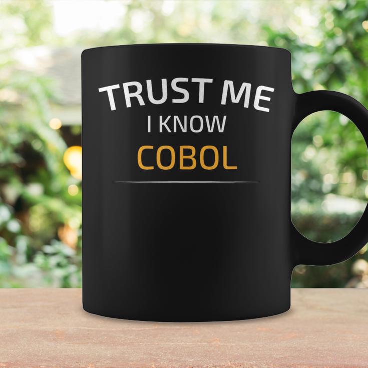 Trust Me I Know Cobol データサイエンスtシャツ コーヒーマグ ギフトのアイデア