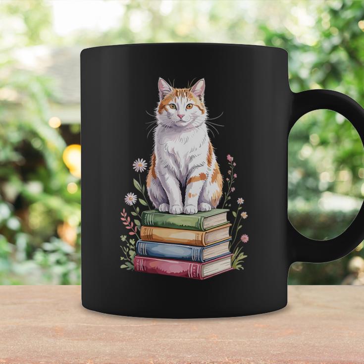 Turkish Van Bookworm Flowers Book Reading Books Graphic Print Coffee Mug Gifts ideas