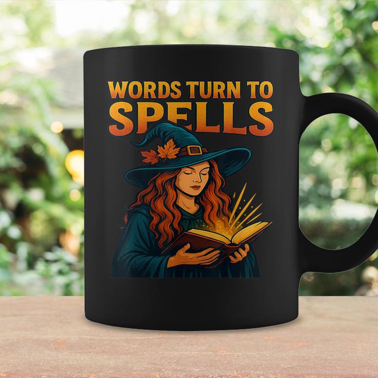 Words Turn To Spells Witchy Magic Book Aesthetic Graphic Print Coffee Mug Gifts ideas Words Turn To Spells Witchy Magic Book Aesthetic Graphic Print Coffee Mug Gifts ideas