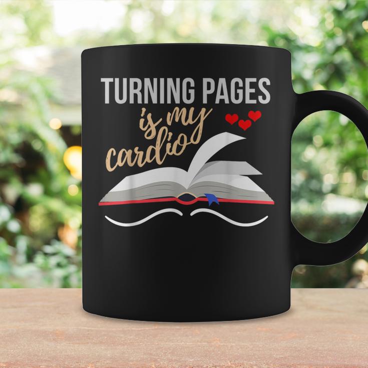 Turning Pages Is My Cardio Reading Book Novelty Shirt Graphic Print Coffee Mug Gifts ideas