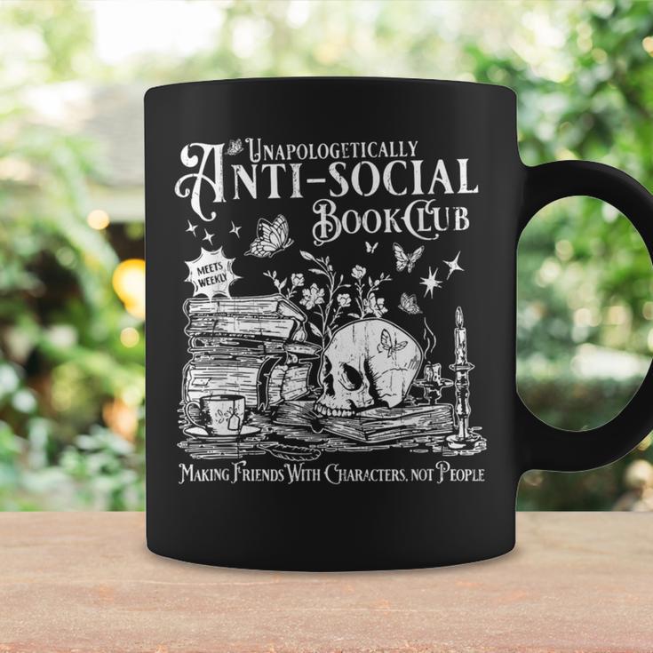 Unapologetically Anti Social Book Club Introvert Reader Graphic Print Coffee Mug Gifts ideas