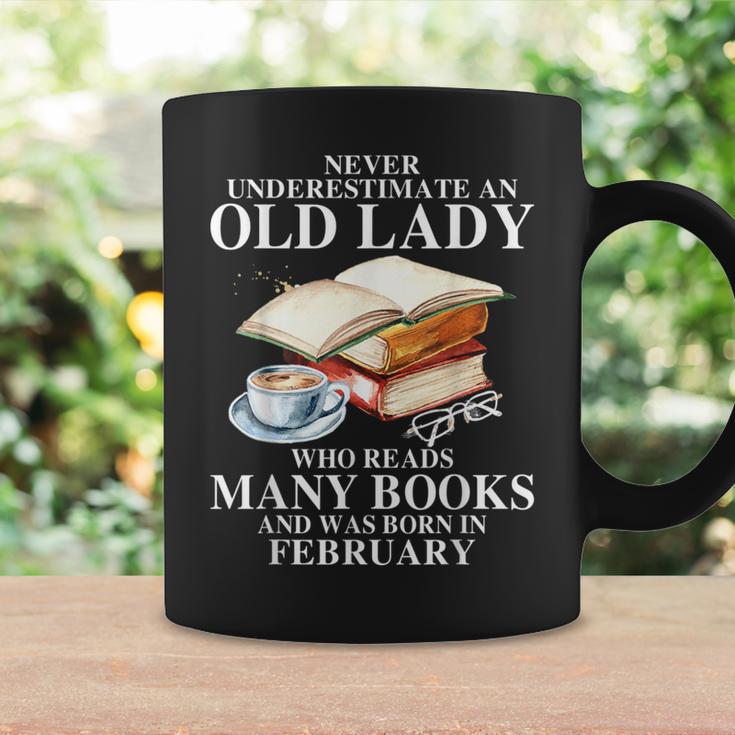 Never Underestimate An Old Lady Who Read Many Books February Graphic Print Coffee Mug Gifts ideas