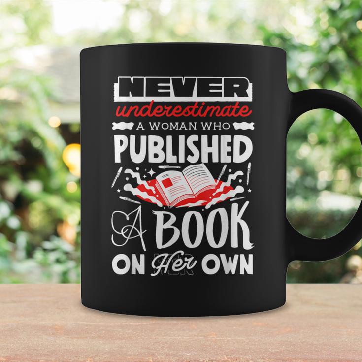 Never Underestimate Published Author Novelist Book Author Graphic Print Coffee Mug Gifts ideas