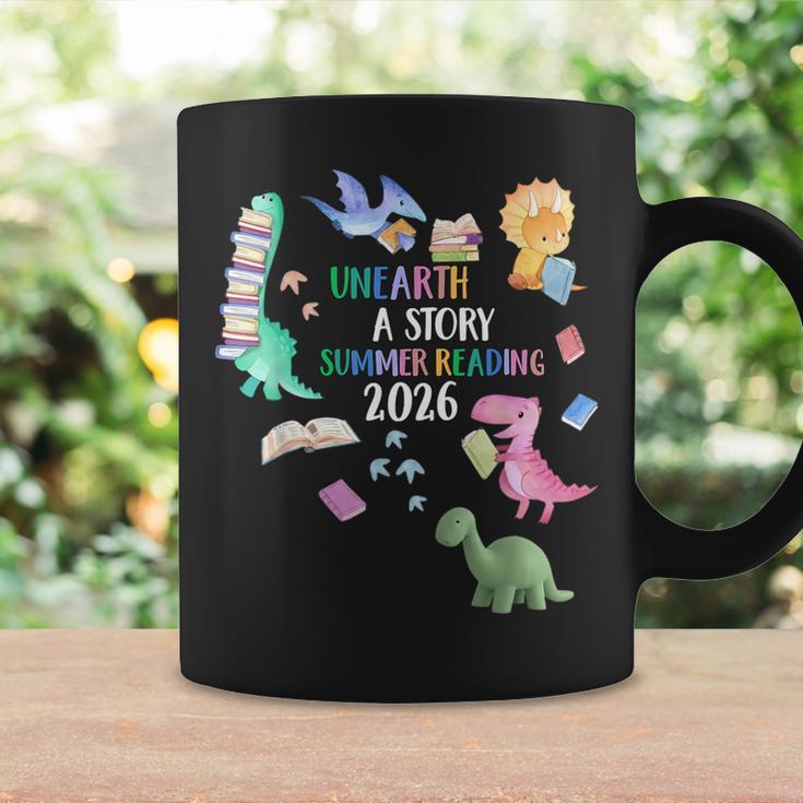 Unearth a Story Dinosaur Book 2026 Summer Reading Program Graphic Print Coffee Mug Gifts ideas