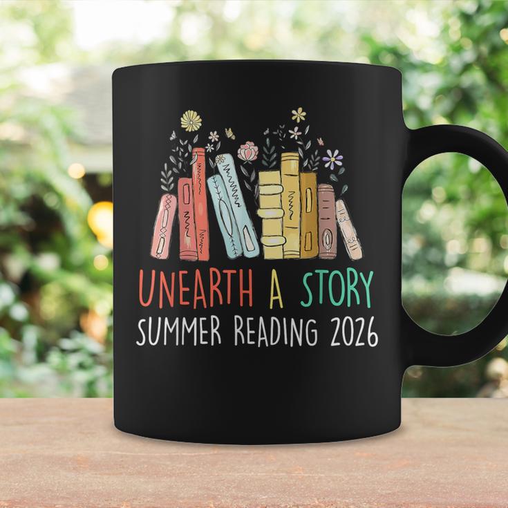 Unearth A Story Summer Reading 2026 Book Wildflowers Graphic Print Coffee Mug Gifts ideas