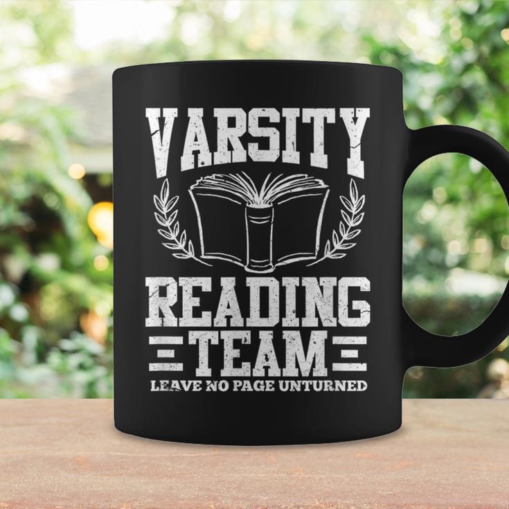 Varsity Reading Team Bookworm Book Lover Reader Graphic Print Coffee Mug Gifts ideas