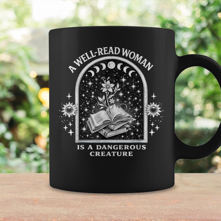 Well-Read Woman Is A Dangerous Creature Feminist Book Lovers Graphic Print Coffee Mug Gifts ideas Well-Read Woman Is A Dangerous Creature Feminist Book Lovers Graphic Print Coffee Mug Gifts ideas