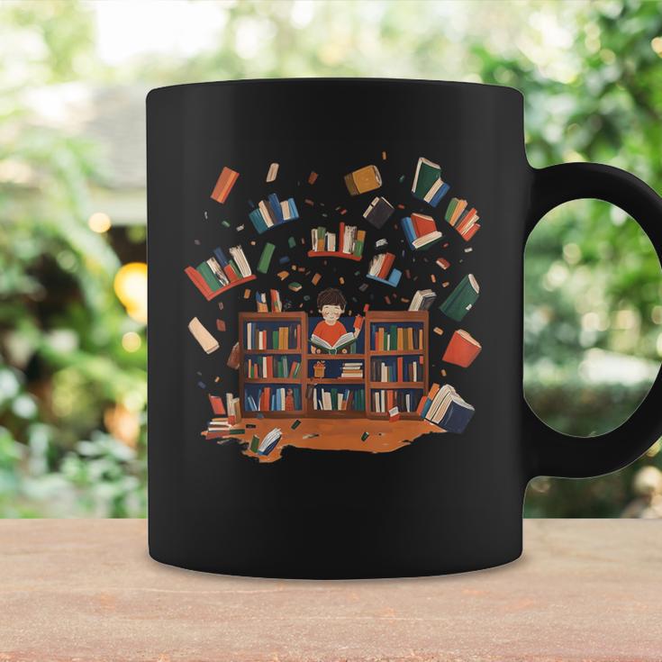 Whimsical Kids Reading Bookshelf Graphic Print Coffee Mug Gifts ideas Whimsical Kids Reading Bookshelf Graphic Print Coffee Mug Gifts ideas
