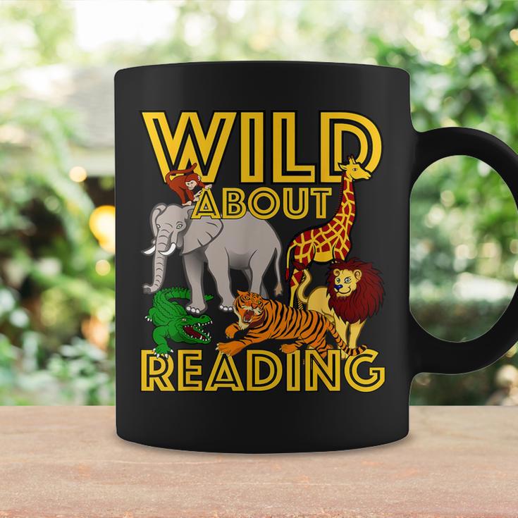 Wild About Reading Back To School Teacher Books Read Graphic Print Coffee Mug Gifts ideas