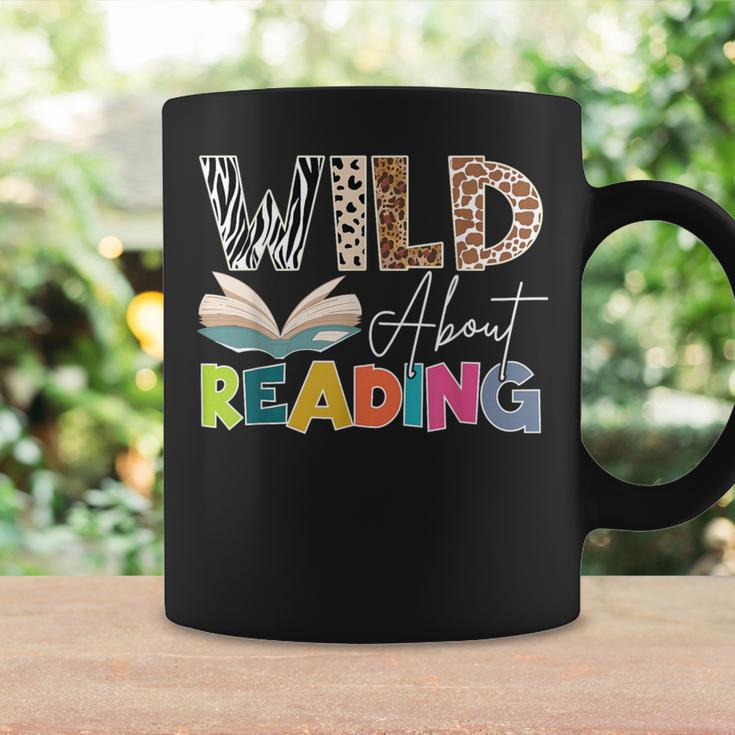 Wild About Reading Reading Books & Bookworm For Book Reader Graphic Print Coffee Mug Gifts ideas
