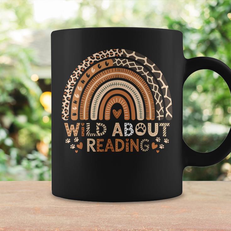 Wild About Reading Books Reader Lover Bookworm Library Day Graphic Print Coffee Mug Gifts ideas
