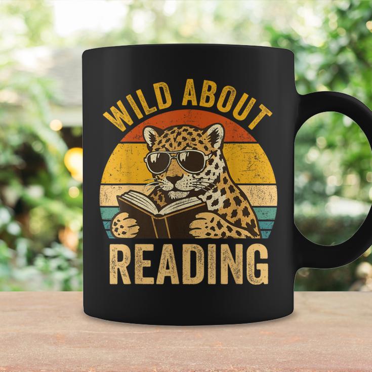Wild About Reading Cheetah Book Leopard Print Kids Boys Girl Graphic Print Coffee Mug Gifts ideas