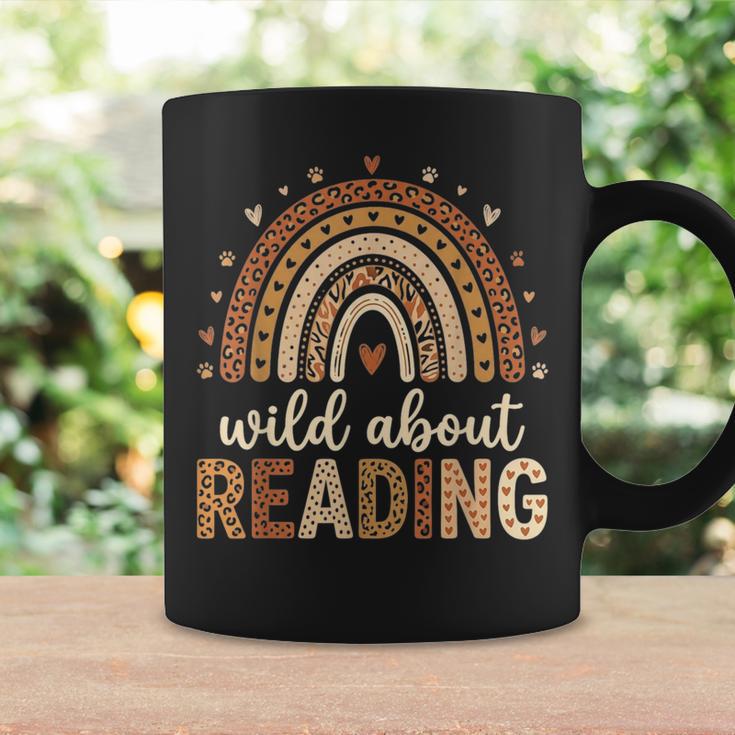 Wild About Reading Cute Rainbow Book Lover Teacher Graphic Print Coffee Mug Gifts ideas Wild About Reading Cute Rainbow Book Lover Teacher Graphic Print Coffee Mug Gifts ideas