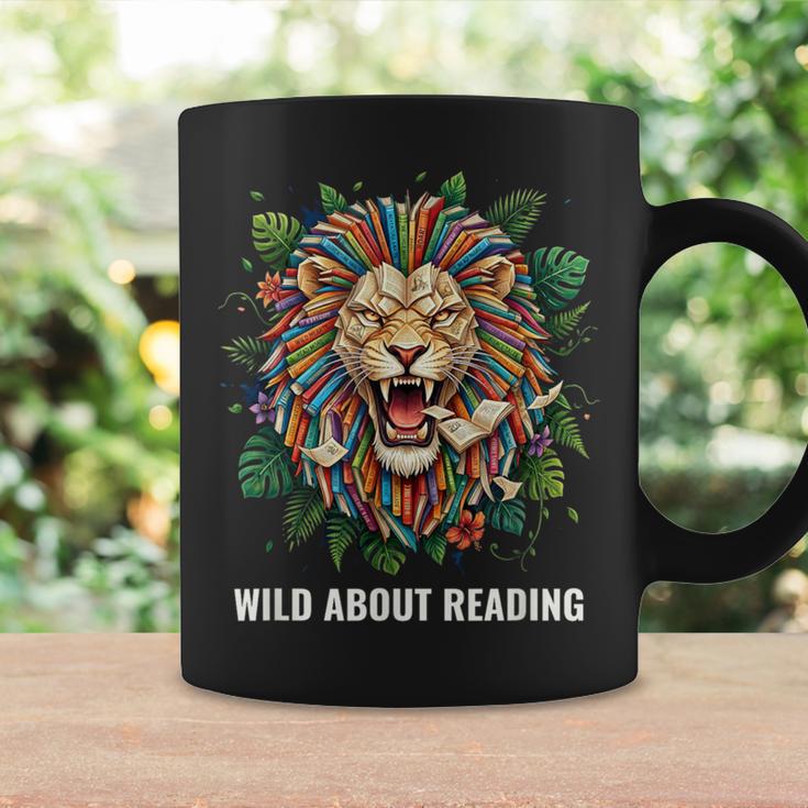 Wild About Reading Lion Head Books Lover Teacher Librarian Graphic Print Coffee Mug Gifts ideas Wild About Reading Lion Head Books Lover Teacher Librarian Graphic Print Coffee Mug Gifts ideas