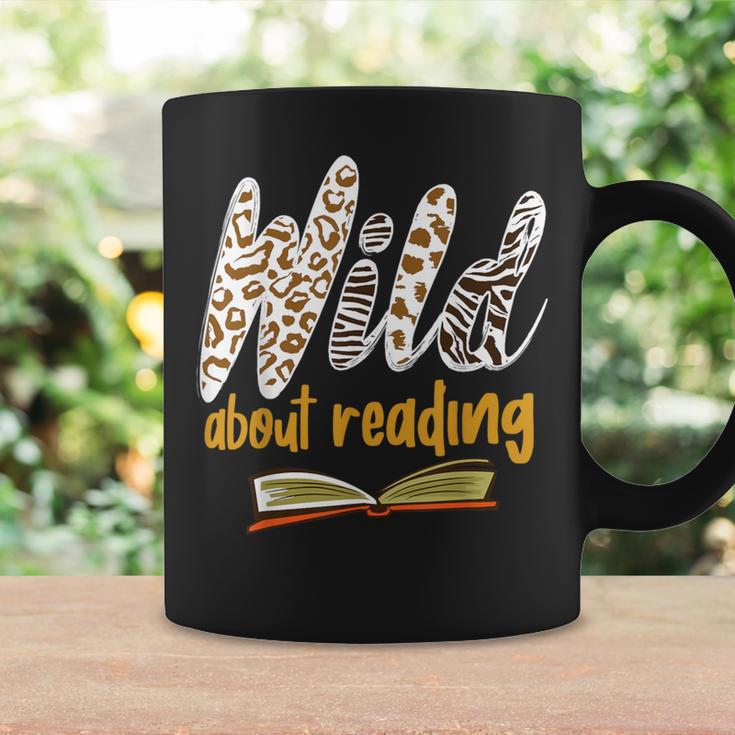 WILD ABOUT READING I Love Books Bookworm Library Day Graphic Print Coffee Mug Gifts ideas