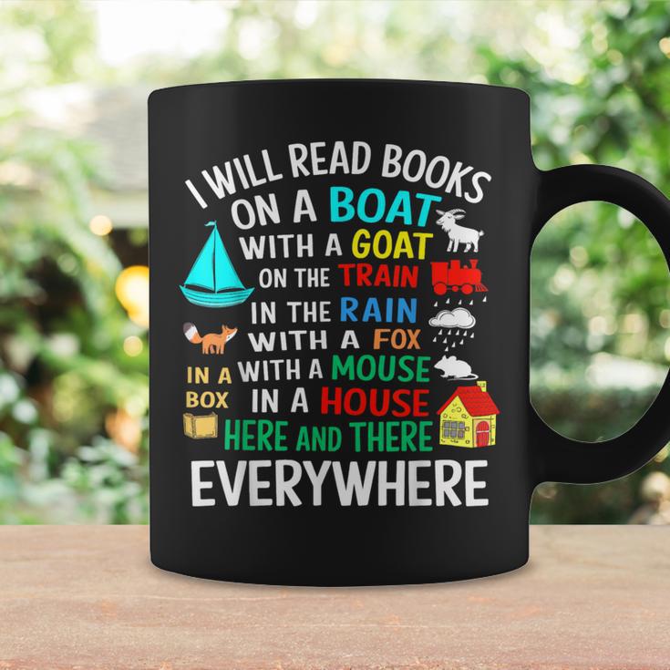 I Will Read Books On A Boat & Everywhere Graphic Print Coffee Mug Gifts ideas I Will Read Books On A Boat & Everywhere Graphic Print Coffee Mug Gifts ideas
