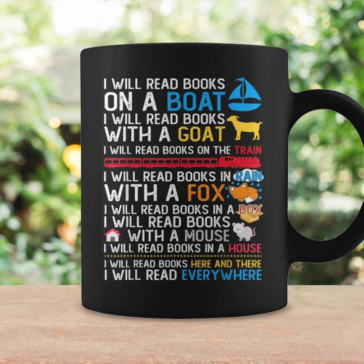 I Will Read Books On A Boat & Everywhere Reading Kids Graphic Print Coffee Mug Gifts ideas