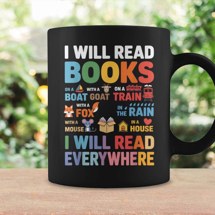 I Will Read Books On A Boat With a Goat On Train Book Lover Graphic Print Coffee Mug Gifts ideas