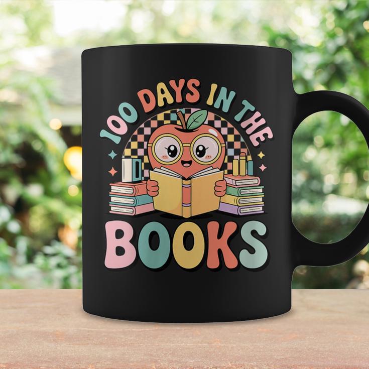 Women's 100 Days In The Books Cute Apple Reading School Graphic Print Coffee Mug Gifts ideas