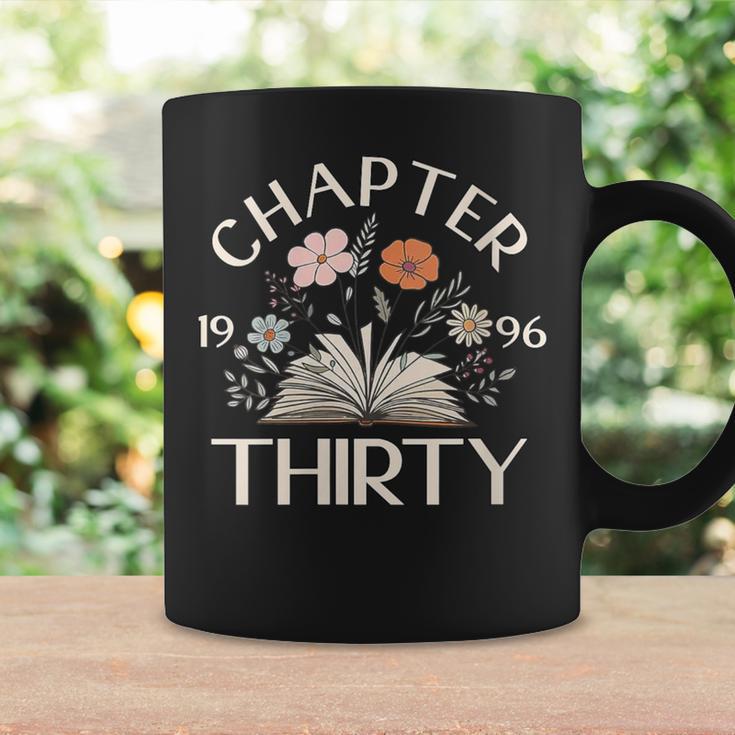 Women's 1996 Chapter Thirty 30th Birthday Decoration Wildflower Book Graphic Print Coffee Mug Gifts ideas