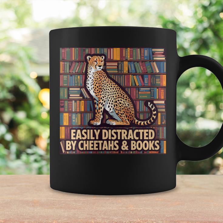 Women's Cheetah Face Women Cheetah Print Stuff Books Nerds Cheetah Graphic Print Coffee Mug Gifts ideas