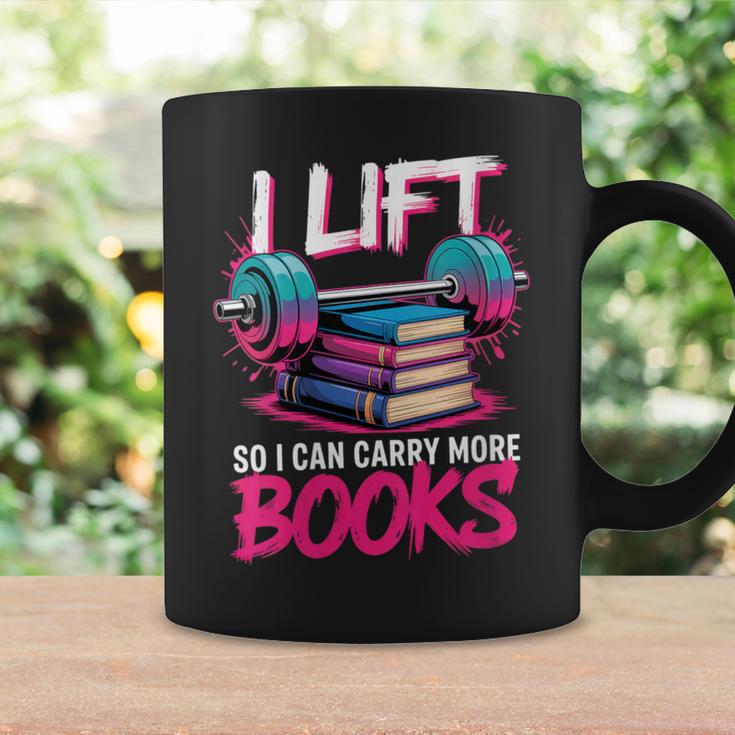 Women's I Lift So I Can Carry More Books Reader Gym Book Lover Graphic Print Coffee Mug Gifts ideas Women's I Lift So I Can Carry More Books Reader Gym Book Lover Graphic Print Coffee Mug Gifts ideas