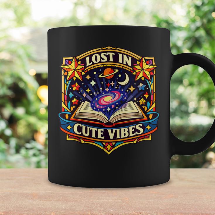 Women's Lost In Reading Space Book Lover Galaxy Stars Graphic Print Coffee Mug Gifts ideas