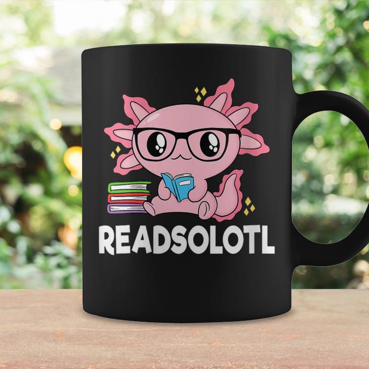 Women's Readsolotl Axolotl Book Lover Reading Women Girls Kids Graphic Print Coffee Mug Gifts ideas