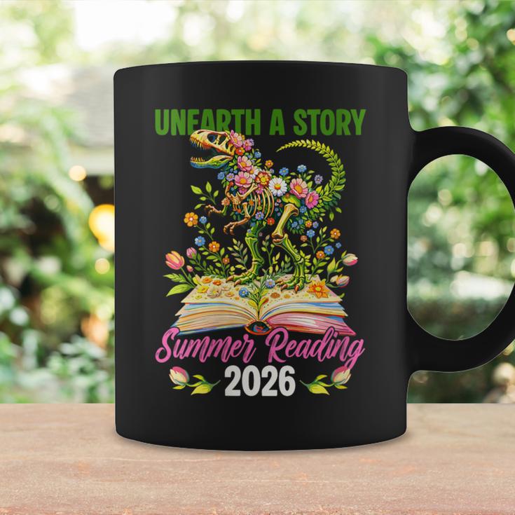Women's Unearth A StoryRex Reading Book Floral Summer Reading Graphic Print Coffee Mug Gifts ideas