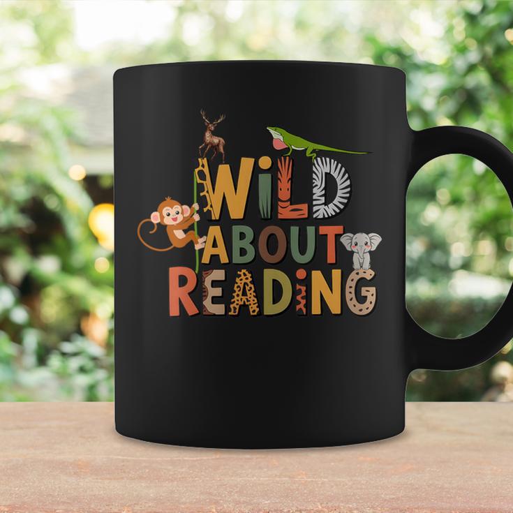 Women's Wild About Reading Book Animal Children's Book Lover Teacher Graphic Print Coffee Mug Gifts ideas Women's Wild About Reading Book Animal Children's Book Lover Teacher Graphic Print Coffee Mug Gifts ideas