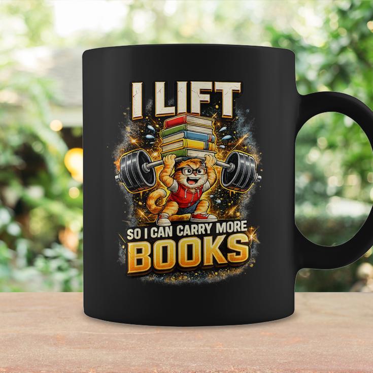 Workout I Lift So I Can Carry More Books Humor Graphic Print Coffee Mug Gifts ideas