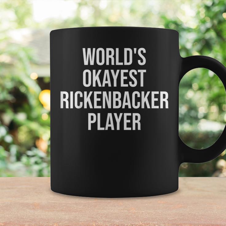World's Okayest Rickenbacker Player ギターギフト コーヒーマグ ギフトのアイデア