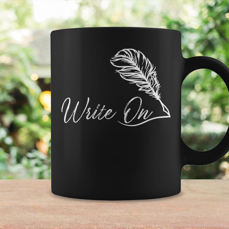 Write On Novelist Book Writer Quill Writing Graphic Print Coffee Mug Gifts ideas Write On Novelist Book Writer Quill Writing Graphic Print Coffee Mug Gifts ideas