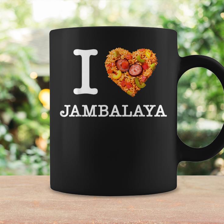 “I Love Jambalaya” のジャンバラヤ好き向けデザイン コーヒーマグ ギフトのアイデア