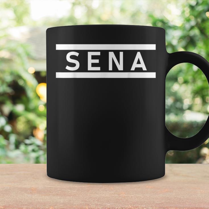 「Sena」ヘボン式「せな」「セナ」下の名前 ローマ字 名入れ 名乗り ラテン文字 綴り コーヒーマグ ギフトのアイデア