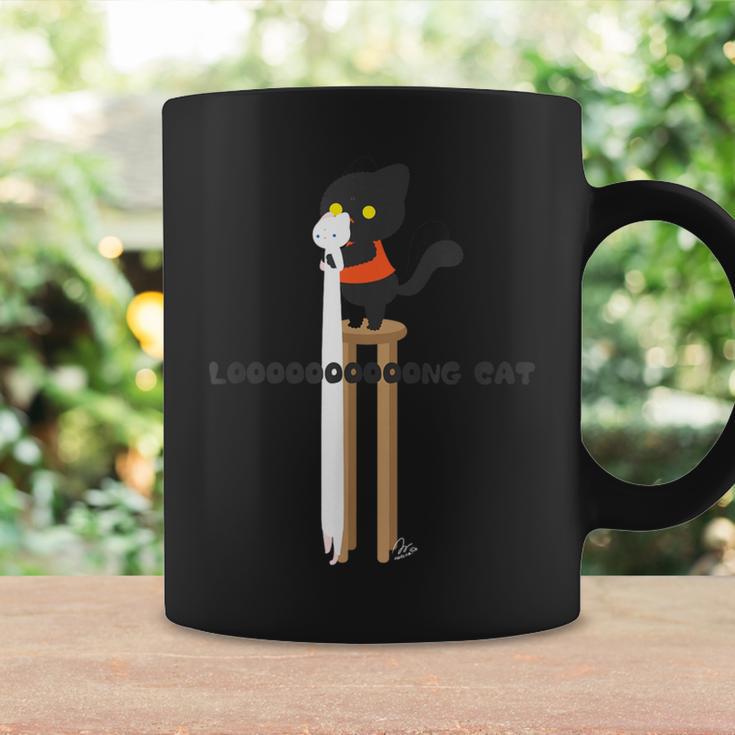 【長い猫】 ロングキャット メンズ レディース キッズ ねこ イラスト コーヒーマグ ギフトのアイデア