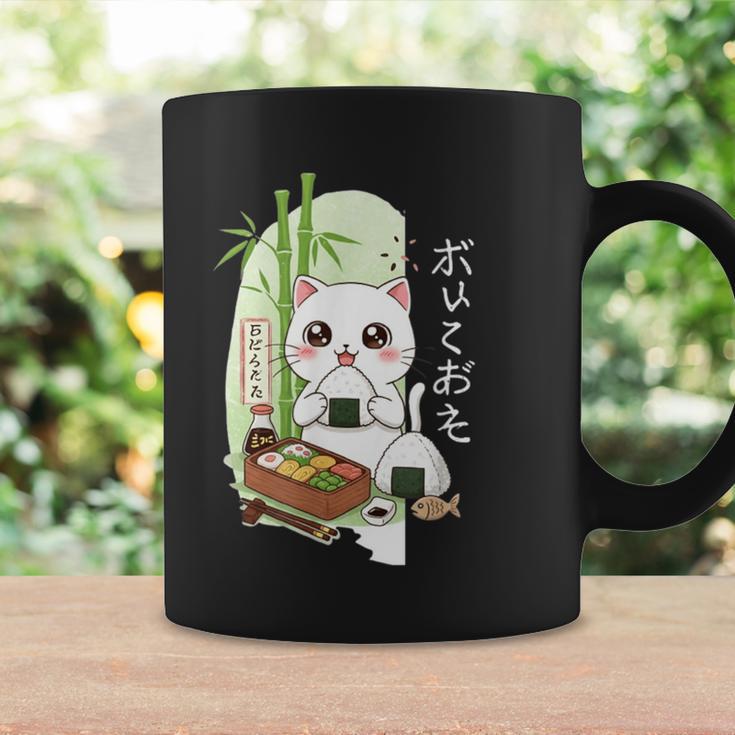 おにぎり猫カワイイ-アニメ弁当アート コーヒーマグ ギフトのアイデア