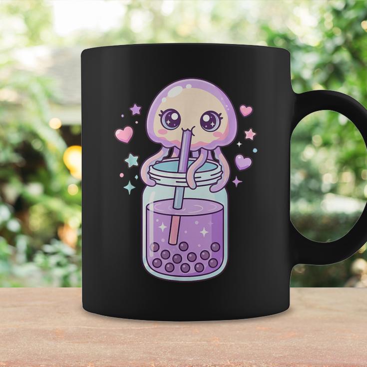 かわいい クラゲ ドリンク ボバティー カワイイ バブルティー アニメ コーヒーマグ ギフトのアイデア