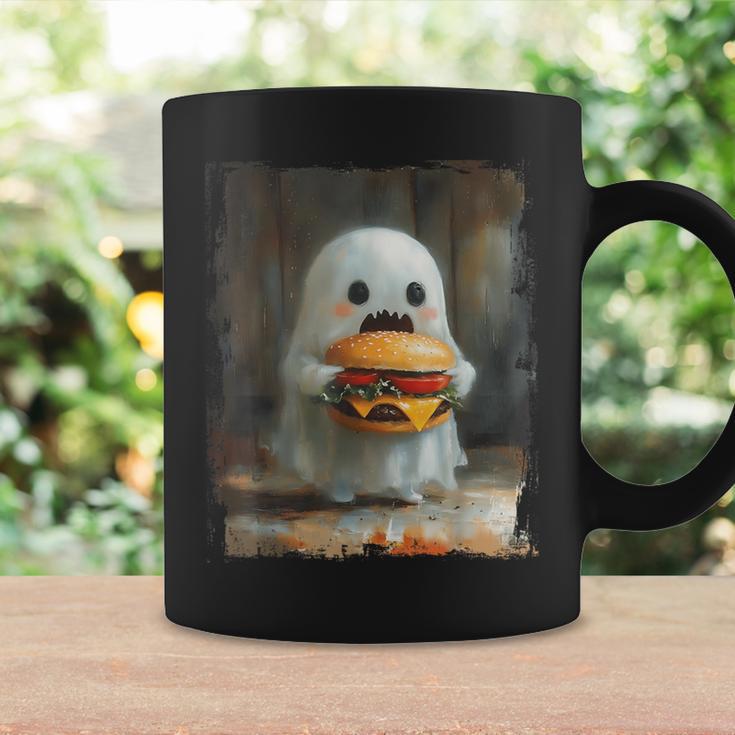 かわいい ハンバーガー おばけ 食べる ハンバーガー ハロウィン 食べ物 恋人 コーヒーマグ ギフトのアイデア