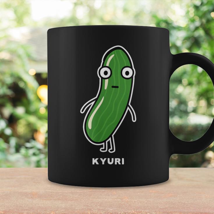 きゅうり 顔 イラスト かわいい おもしろ 面白い 簡単 シンプル ゆるい 野菜 コーヒーマグ ギフトのアイデア