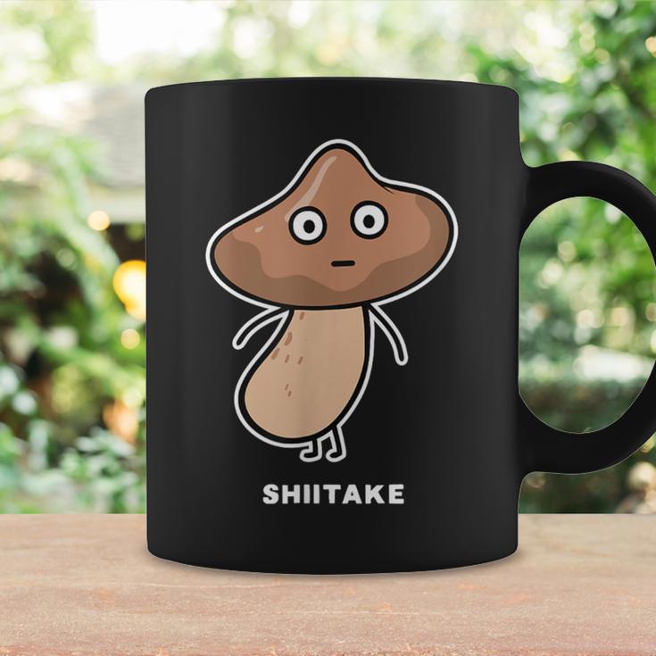 しいたけ キノコ 顔 イラスト かわいい おもしろ 面白い 簡単 シンプル ゆるい 野菜 コーヒーマグ ギフトのアイデア