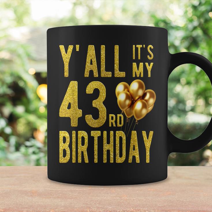 みんな私の43歳の誕生日面白いハッピー43歳の誕生日 コーヒーマグ ギフトのアイデア