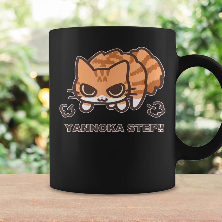 やんのかステップこねこ 茶トラ白ver おもしろ ゆるかわ かわいい ギフト 猫好き コーヒーマグ ギフトのアイデア