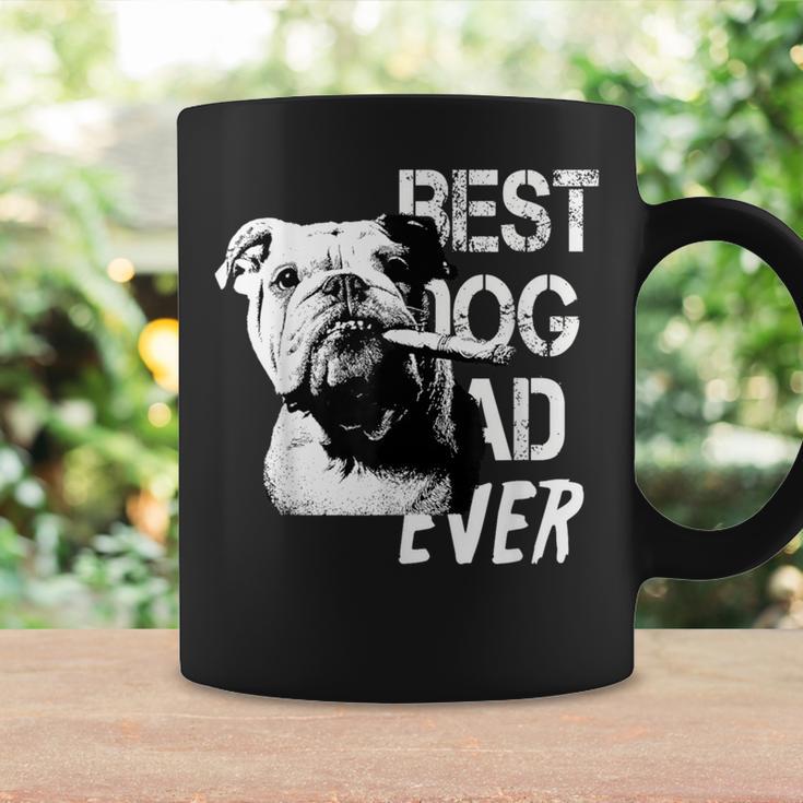 メンズ イングリッシュブルドッグ お父さん 父の日 ヴィンテージスタイル 犬 コーヒーマグ ギフトのアイデア