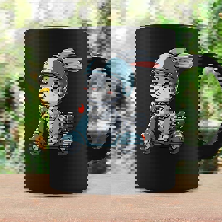ウサギ スクーター ペット 面白い オートバイ コーヒーマグ ギフトのアイデア