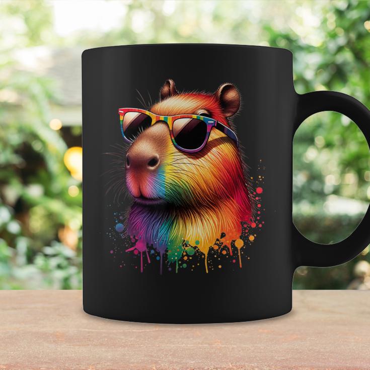 カピバラレインボーフラッグゲイプライド コーヒーマグ ギフトのアイデア