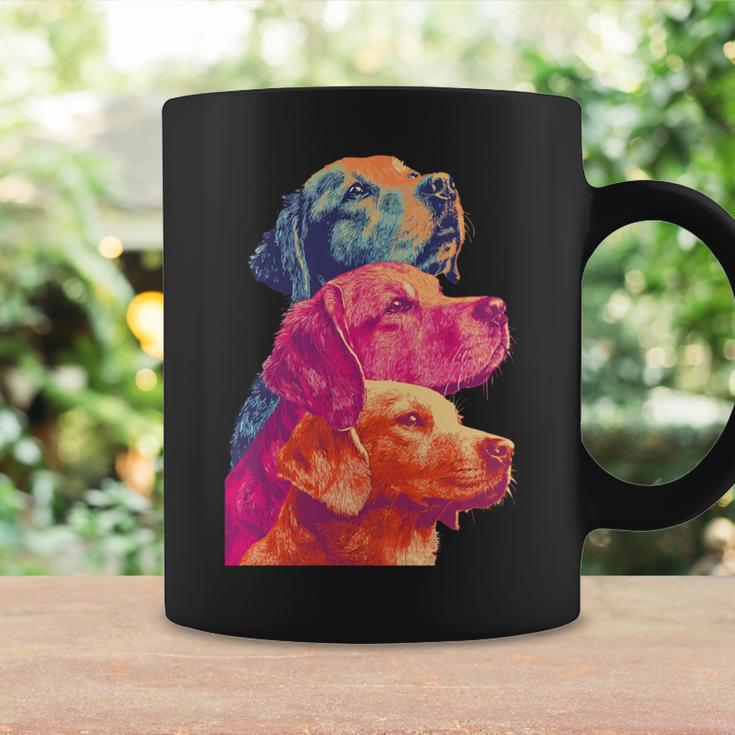 カラフルなラブラドールレトリバー犬夏の美的ペットアート 長袖tシャツ コーヒーマグ ギフトのアイデア